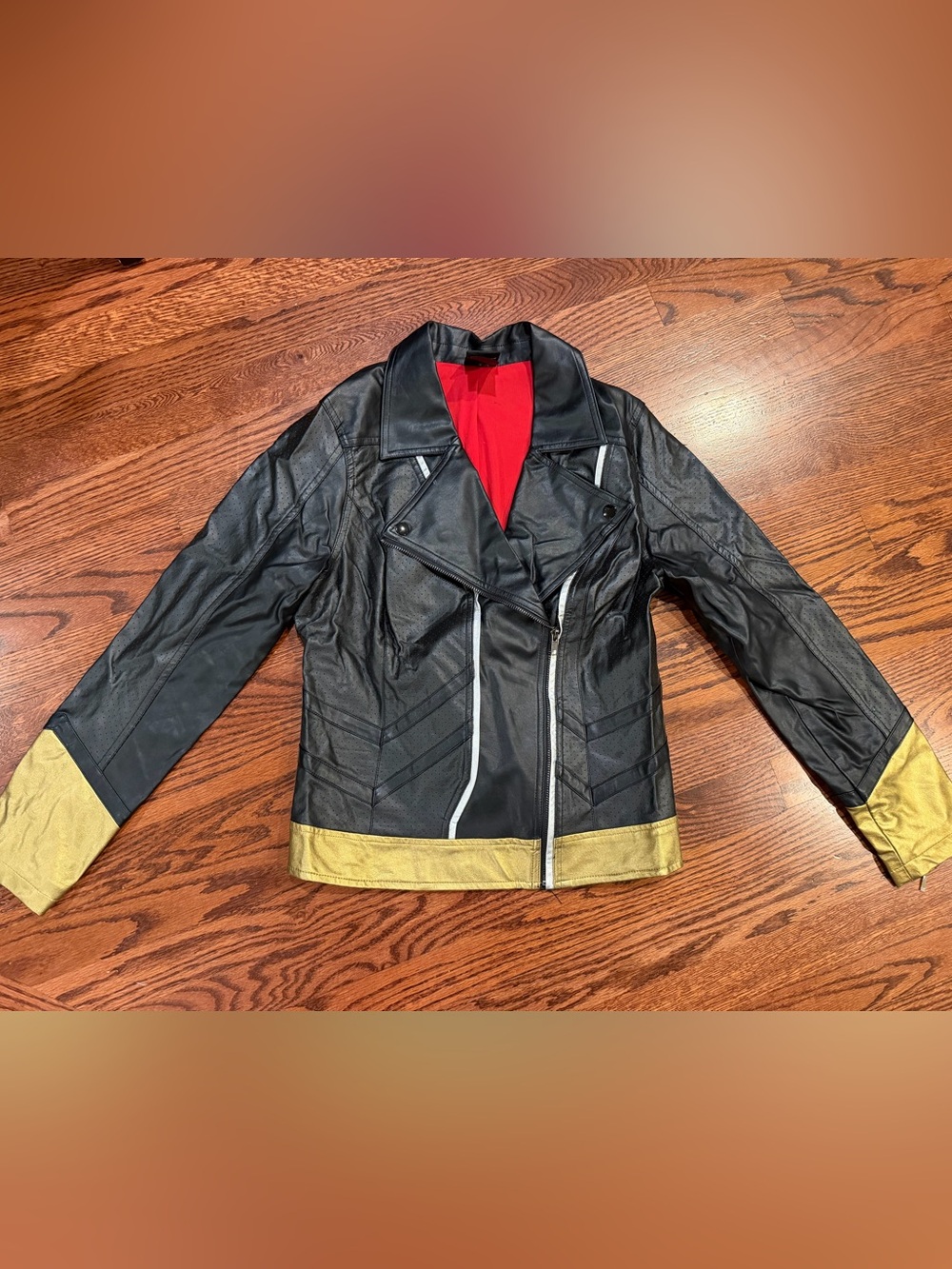 Black Widow Her Universe Gold Cuff Jacket Women’s Size M